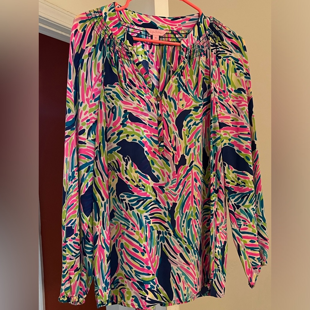 Lily Pulitzer silk blouse-never worn